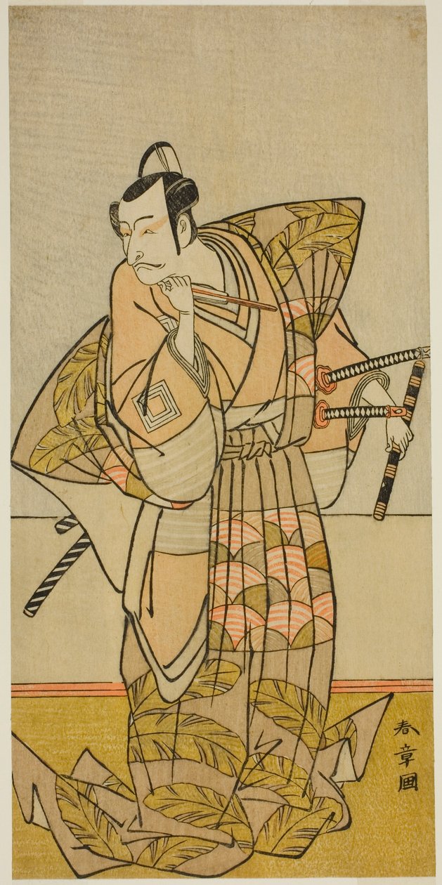 Ichikawa Danjuro V som Shigetada af Chichibu af Katsukawa Shunsho