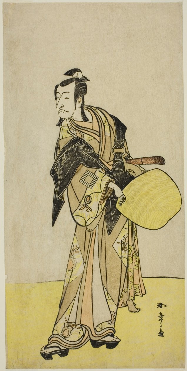 Skuespilleren Ichikawa Danjuro V som Kakogawa Honzo, fra stykket "Kanadehon Chushin Nagori no Kura," opførte på Nakamura Theatre i den niende måned, 1780 af Katsukawa Shunsho