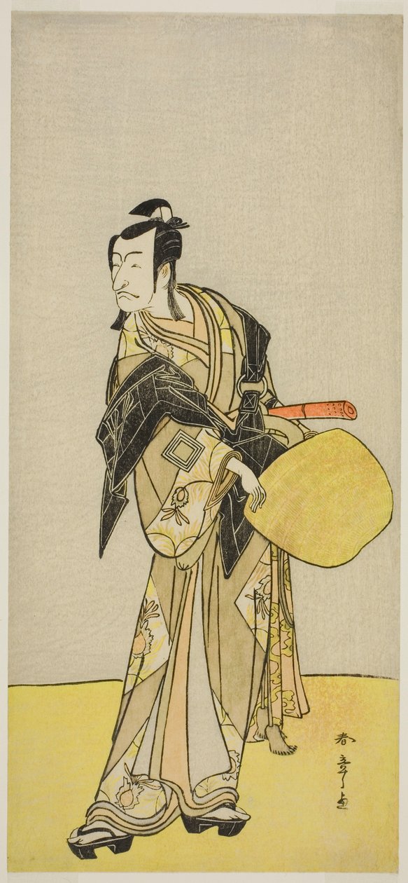 Skuespilleren Ichikawa Danjuro V som Kakogawa Honzo, fra stykket "Kanadehon Chushin Nagori no Kura," opførte på Nakamura Theatre i den niende måned, 1780 af Katsukawa Shunsho
