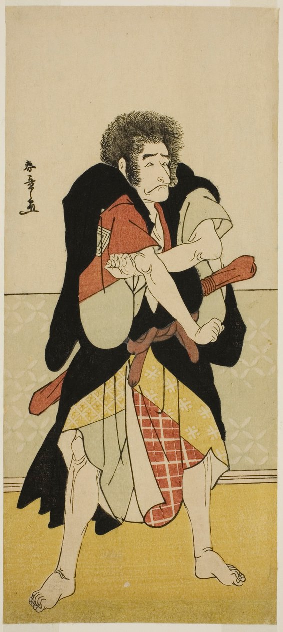 Skuespilleren Ichikawa Danjuro V som den frafaldne munk Wantetsu fra Okami-dani i Play Date Nishiki Tsui no Yumitori, opført på Morita Theatre i den ellevte måned, 1778 af Katsukawa Shunsho