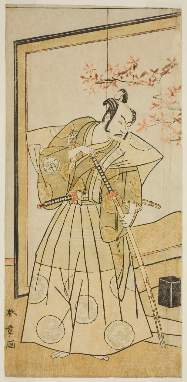 Den første snes verden, perforeret ved Morita, 1773 af Katsukawa Shunsho