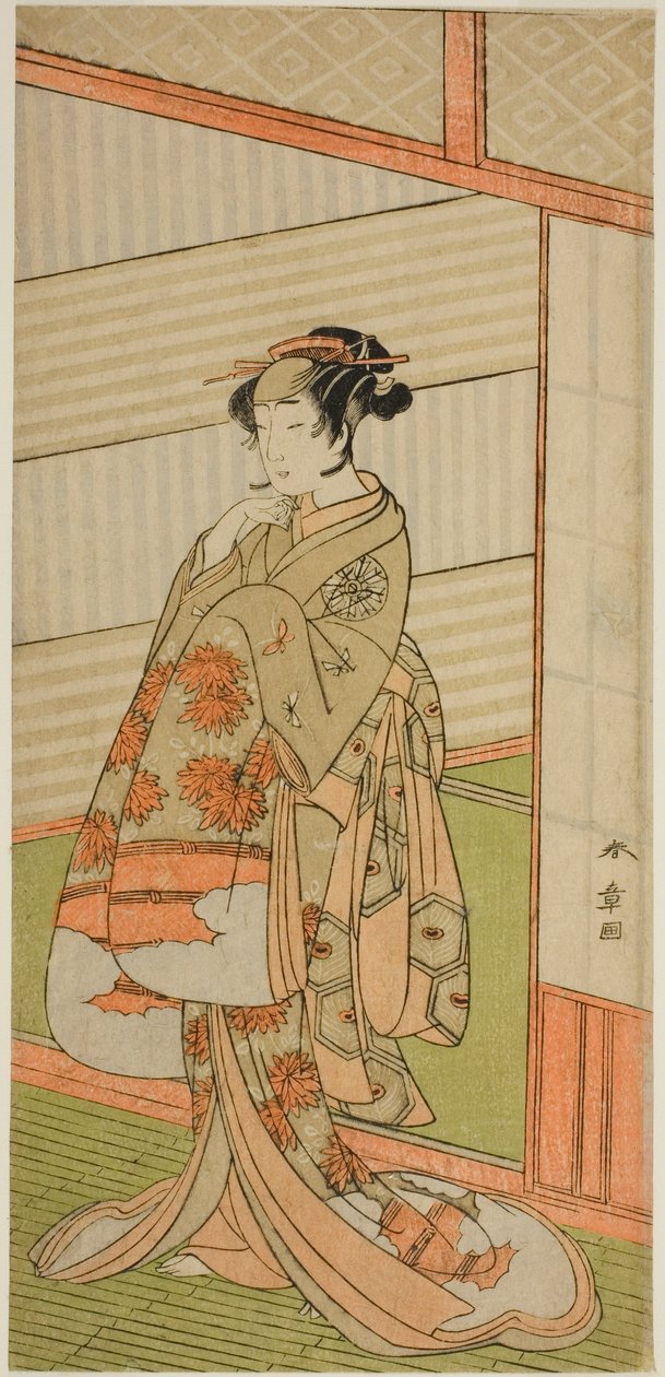 Skuespilleren Nakamura Noshio I i en uidentificeret rolle af Katsukawa Shunsho