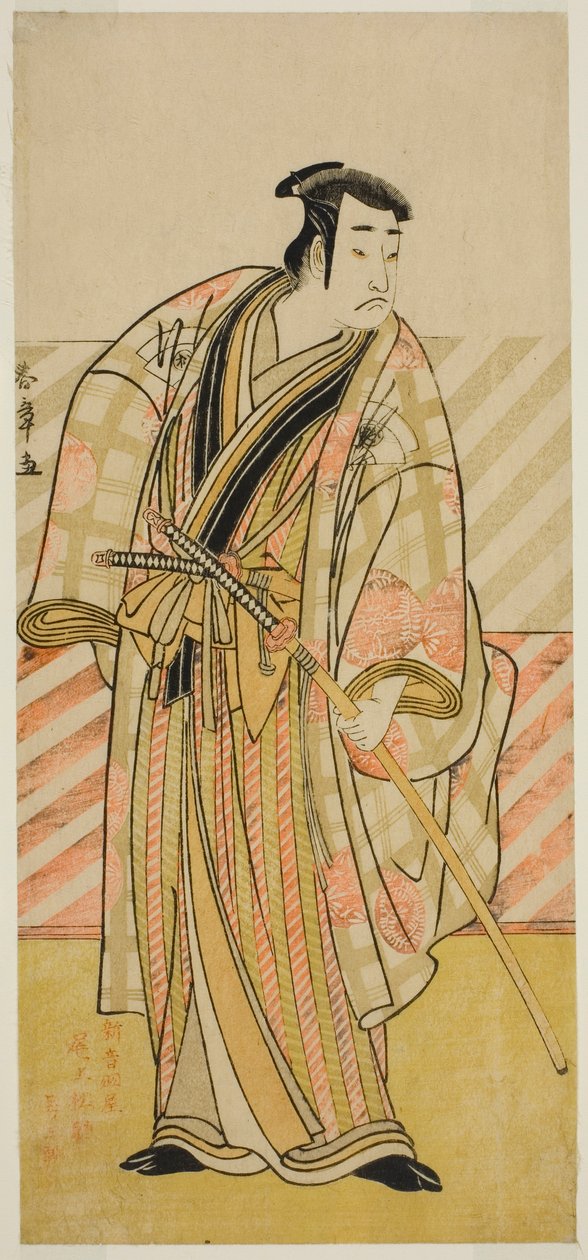 Skuespilleren Onoe Matsusuke I i en uidentificeret rolle af Katsukawa Shunsho