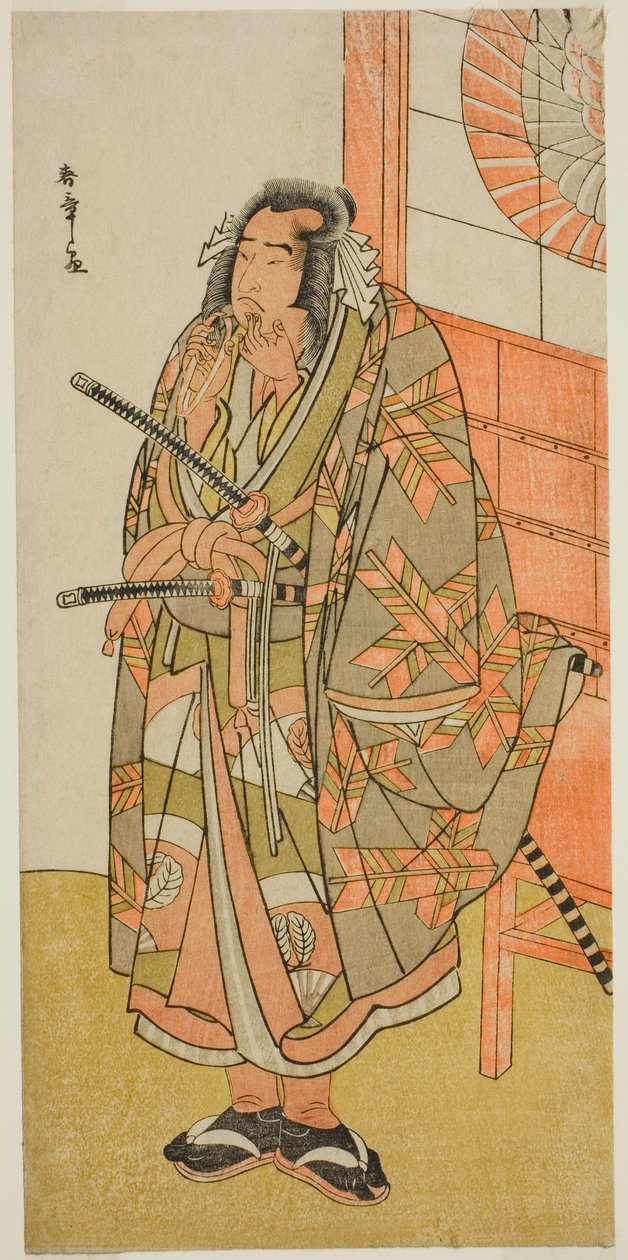 Skuespilleren Onoe Matsusuke I i en uidentificeret rolle af Katsukawa Shunsho