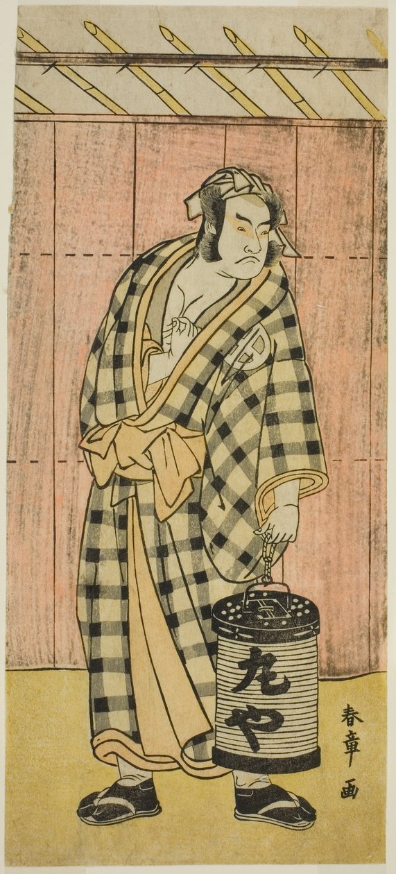 Otani Hiroji III som Maruya Gorohachi i stykket Kotobuki Banzei Soga, opført på Ichimura Theatre i den femte måned, af Katsukawa Shunsho