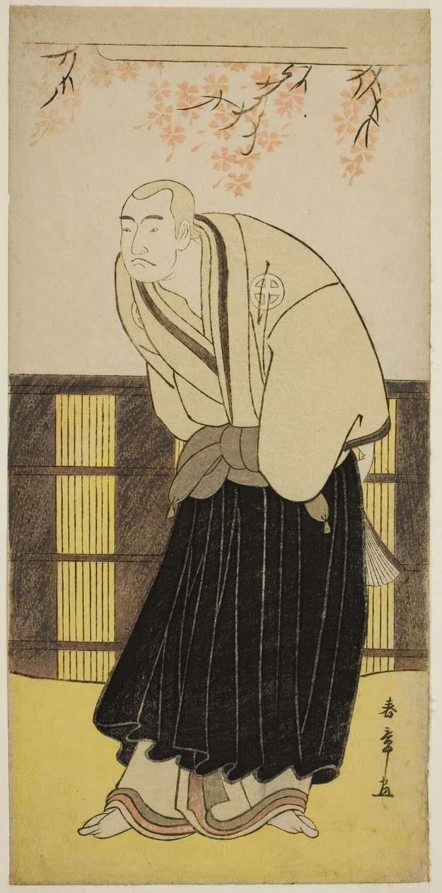 Skuespilleren Otani Hiroji III som munken Izayoibo i skuespillet Keisei Katabira ga Tsuji, opført på Ichimura Theatre i den syvende måned, 1783 af Katsukawa Shunsho