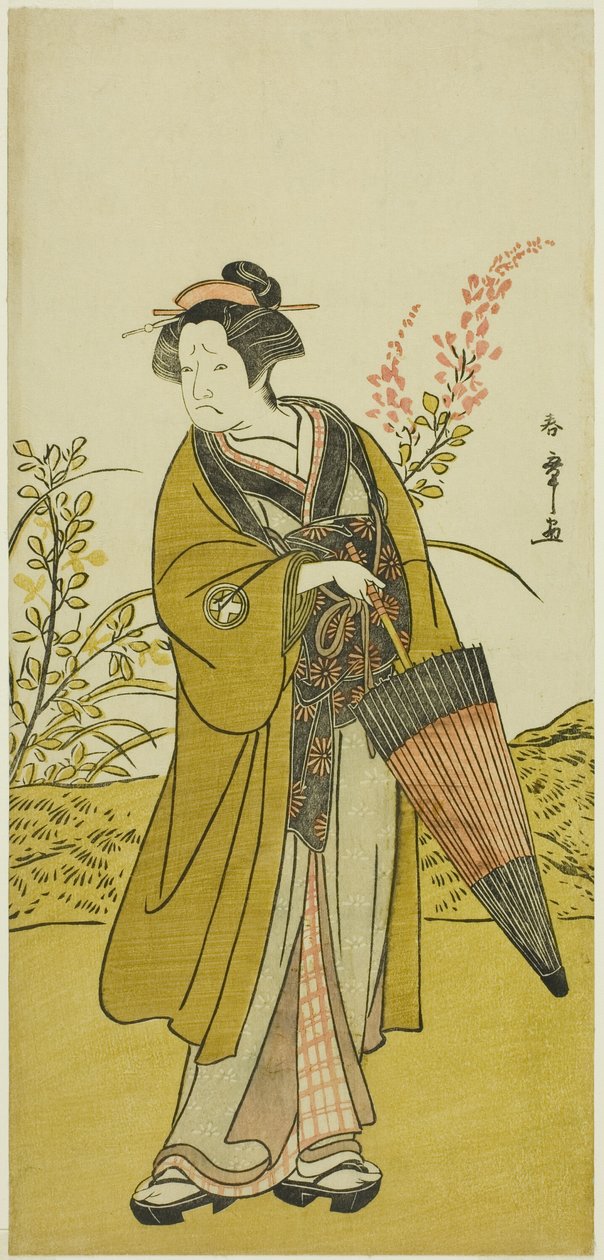 Skuespilleren Otani Tomoemon I som Otsuma i stykket Kabuki no Hana Bandai Soga, opført på Ichimura Theatre i den fjerde måned, 1781 af Katsukawa Shunsho