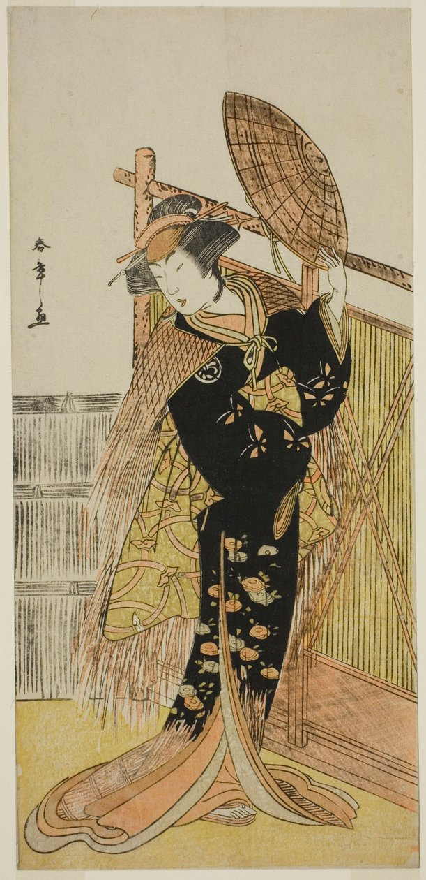 Segawa Chrysanthemum Woman Good As Michichiba Member Higashi no Mori Sakae Kusunoki Opført på Ichimura Member Te Eventh Mon th, 1779 af Katsukawa Shunsho