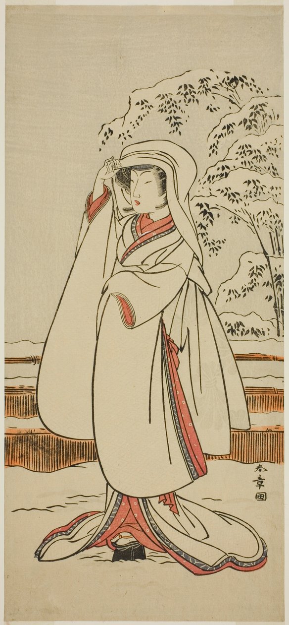 Te Ac og r Segawa Tomi Saburo Doctor Som Te Heron Maeda (Scam-datter) af Katsukawa Shunsho