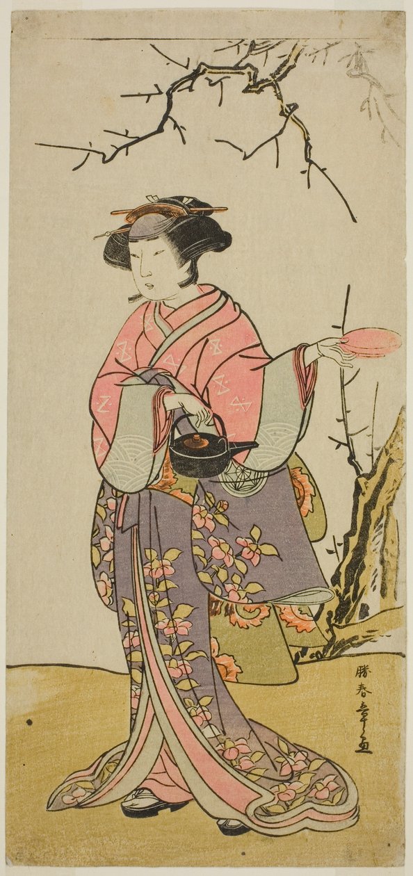 Skuespilleren Yamashita Kinsaku II i en uidentificeret rolle af Katsukawa Shunsho