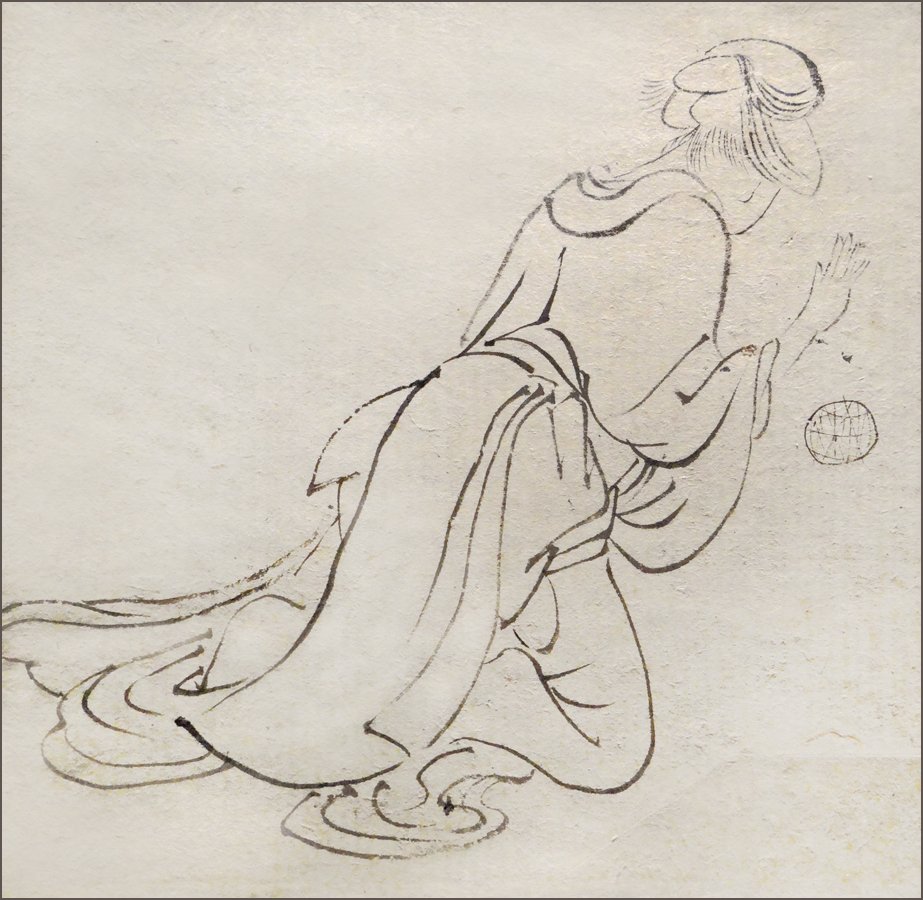 Undersøgelse af en kvinde set bagfra af Katsushika Hokusai