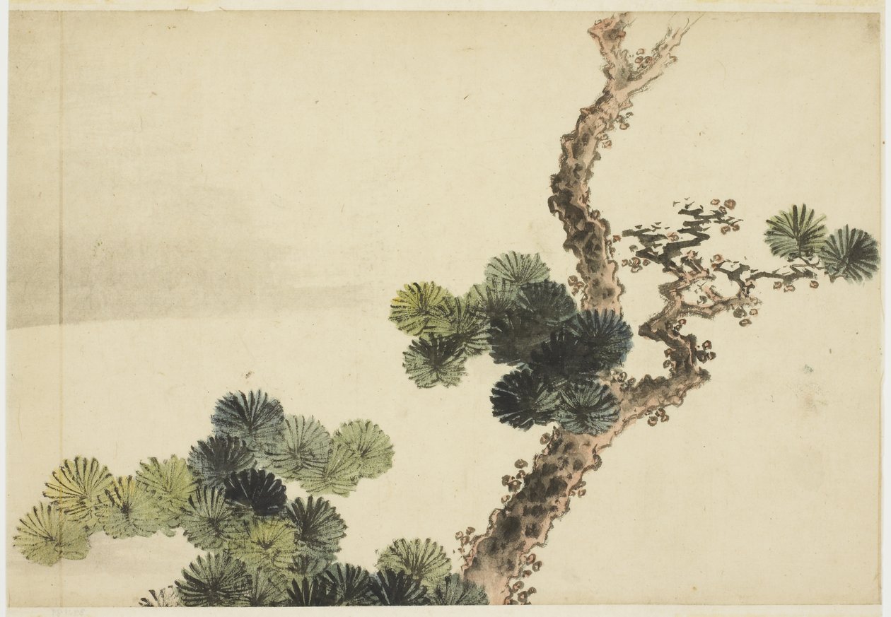 Fyrregren af Katsushika (school of) Hokusai