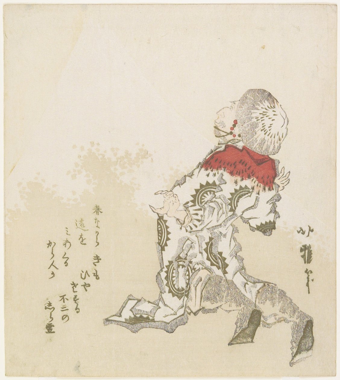 Koreansk overrasket over udsigten over Fuji-bjerget, ca. 1830 af Katsushika Hokuga