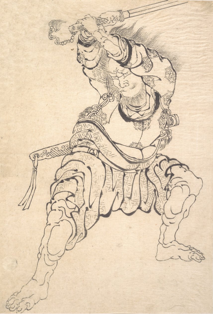 En kriger. af Katsushika Hokusai