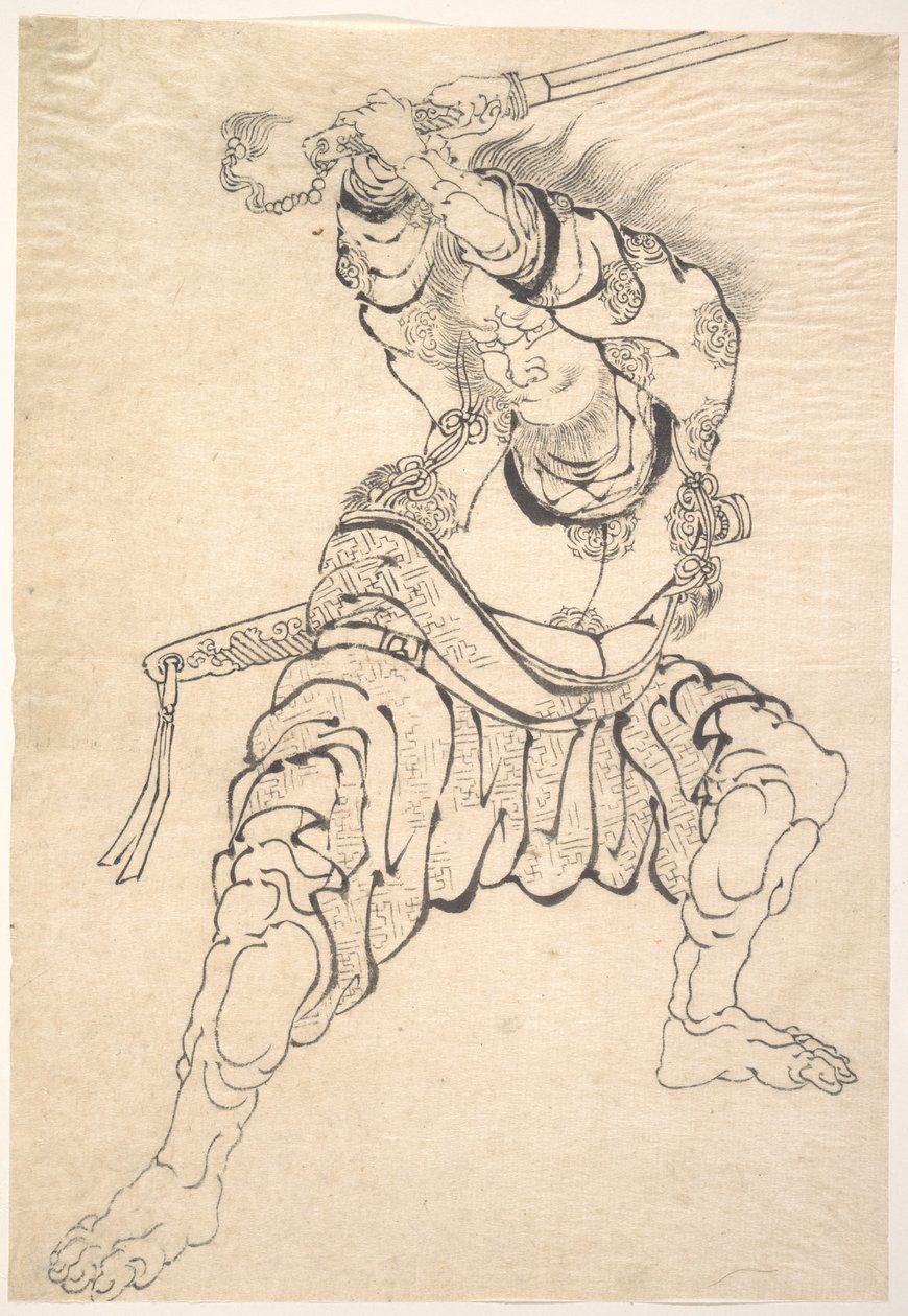 En kriger af Katsushika Hokusai