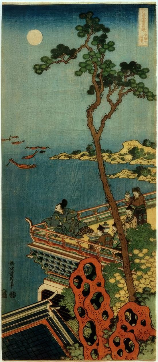 Abes Nakamaro af Katsushika Hokusai
