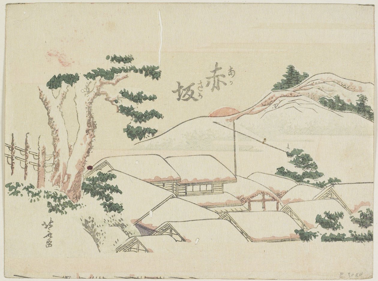 Akasaka, 1799-1802 af Katsushika Hokusai