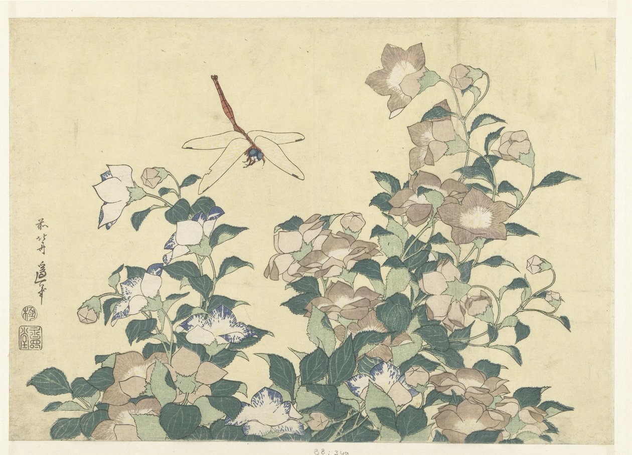 Ballonklokke og guldsmede af Katsushika Hokusai
