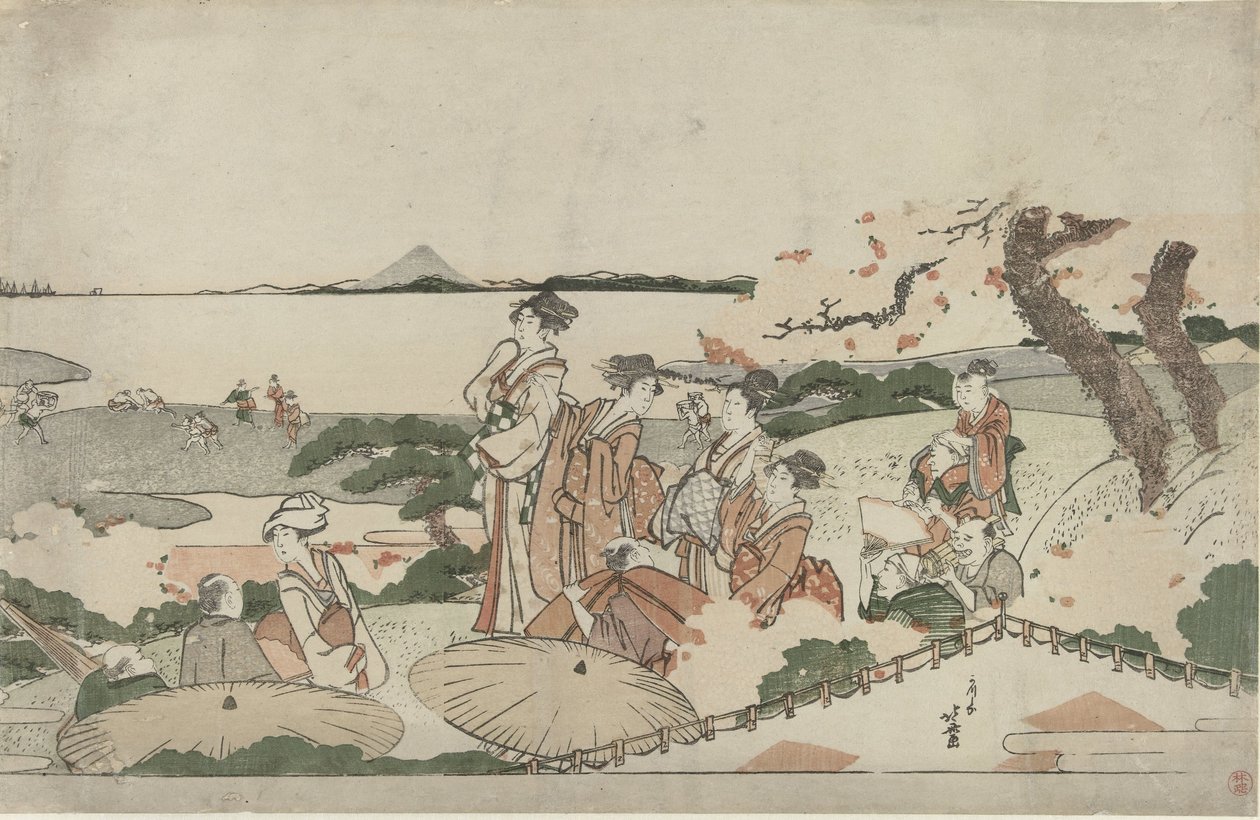 Beundre kirsebærblomsten ved Gotenyama af Katsushika Hokusai