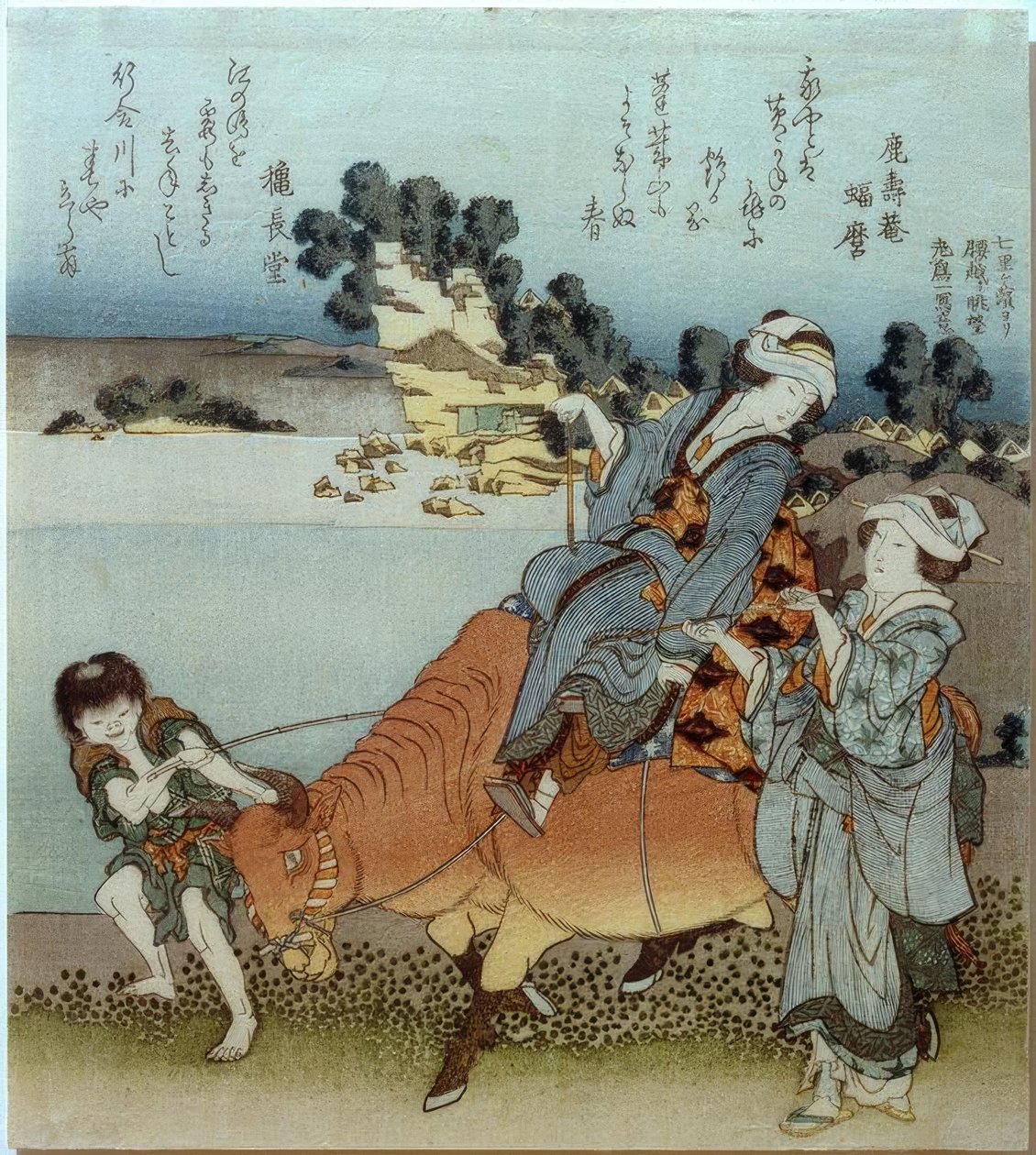 Udsigt over Koshigoe fra Shichirigahama af Katsushika Hokusai
