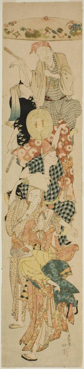 Bon Festival Dans af Katsushika Hokusai