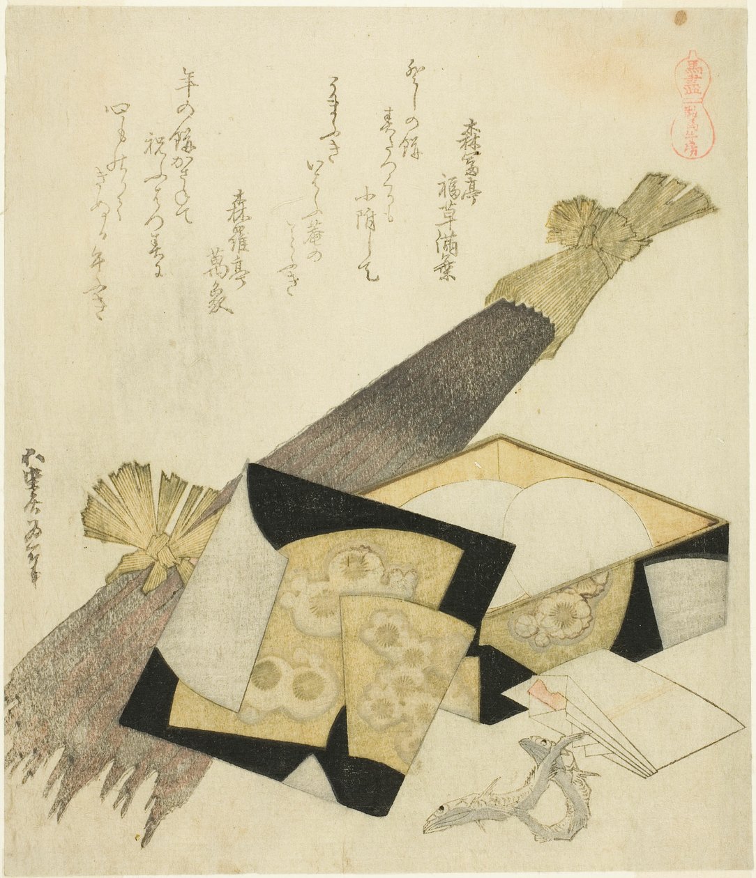 Burdock Root (Kurama gobo), fra serien "A Selection of Horses (Uma-zukushi)" af Katsushika Hokusai