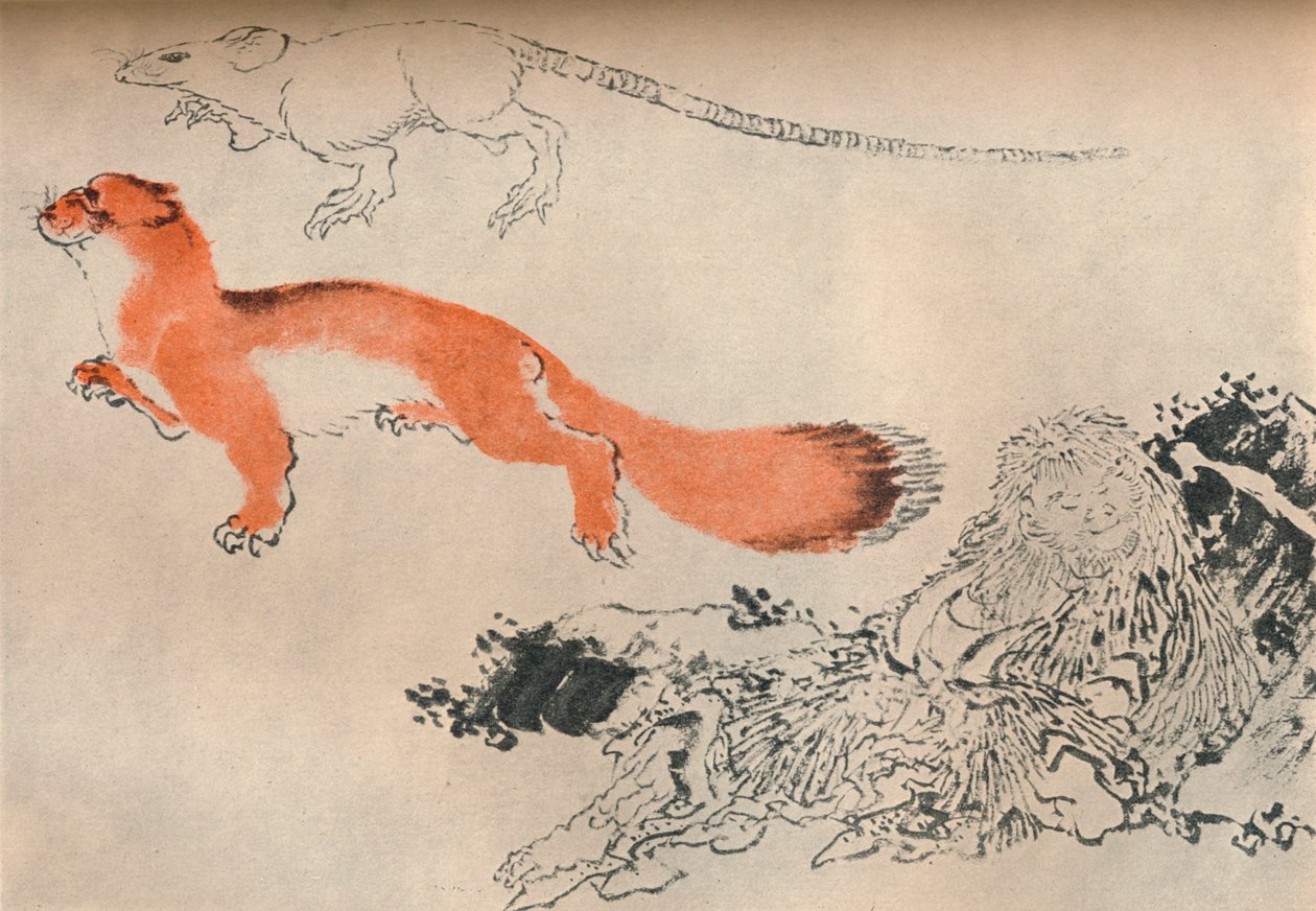 Tegning af Hokusai, c1780-1849, 1929 af Katsushika Hokusai
