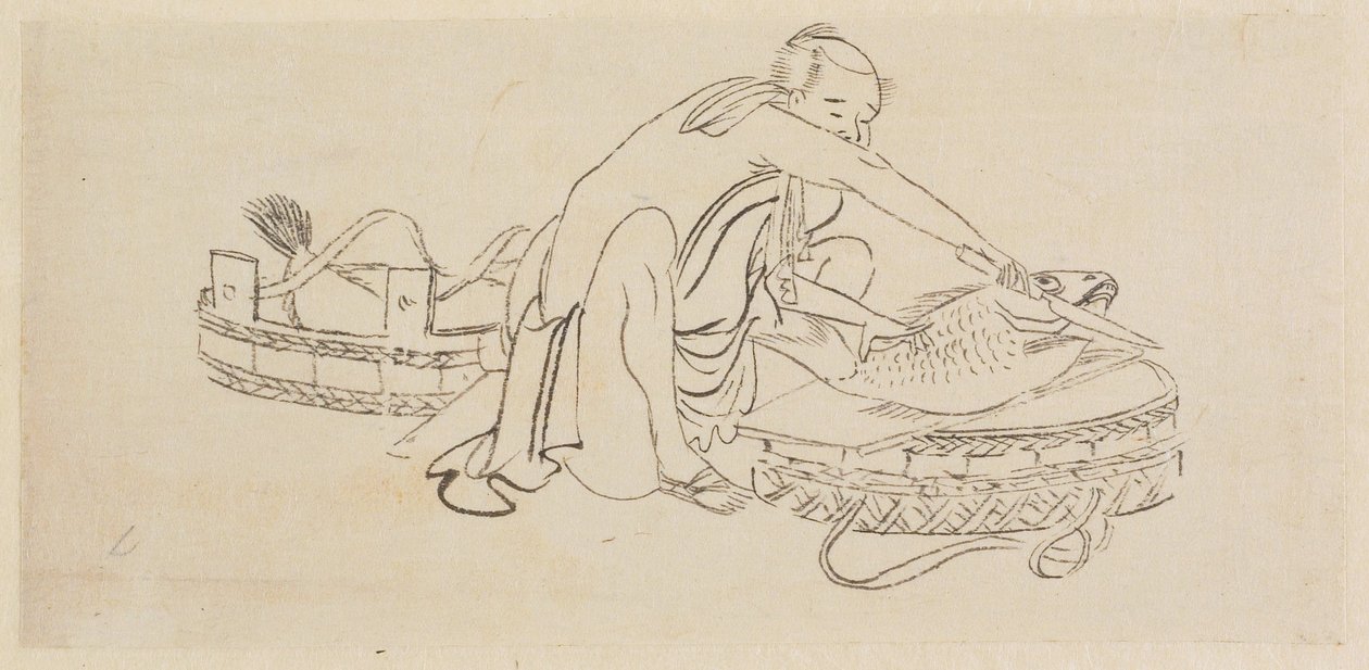 Fiskesælger af Katsushika Hokusai