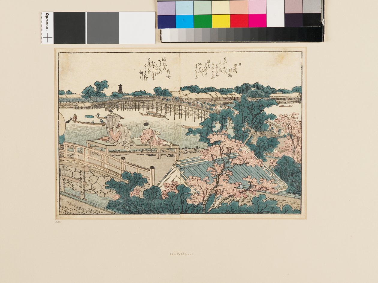 Fra Billedbog om Sumida-floden. Et blik på begge bredder af Katsushika Hokusai