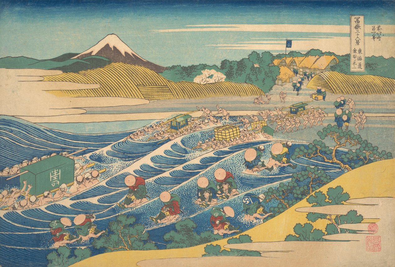 Fuji, fra Kanayaonto Urbanity Kanayano Fuji, fra Teseries Tir. . . , myg. 1830-32. af Katsushika Hokusai
