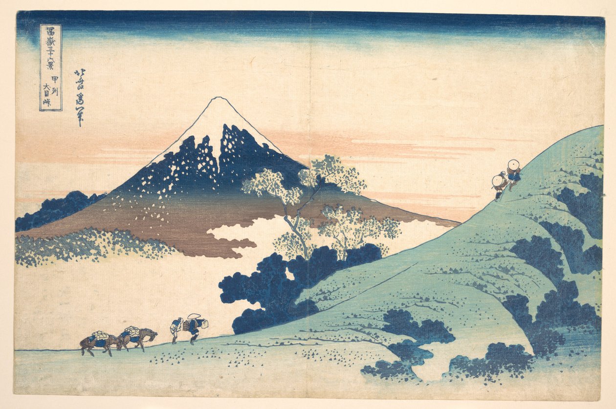 Fuji set fra Inume-passet () af Katsushika Hokusai