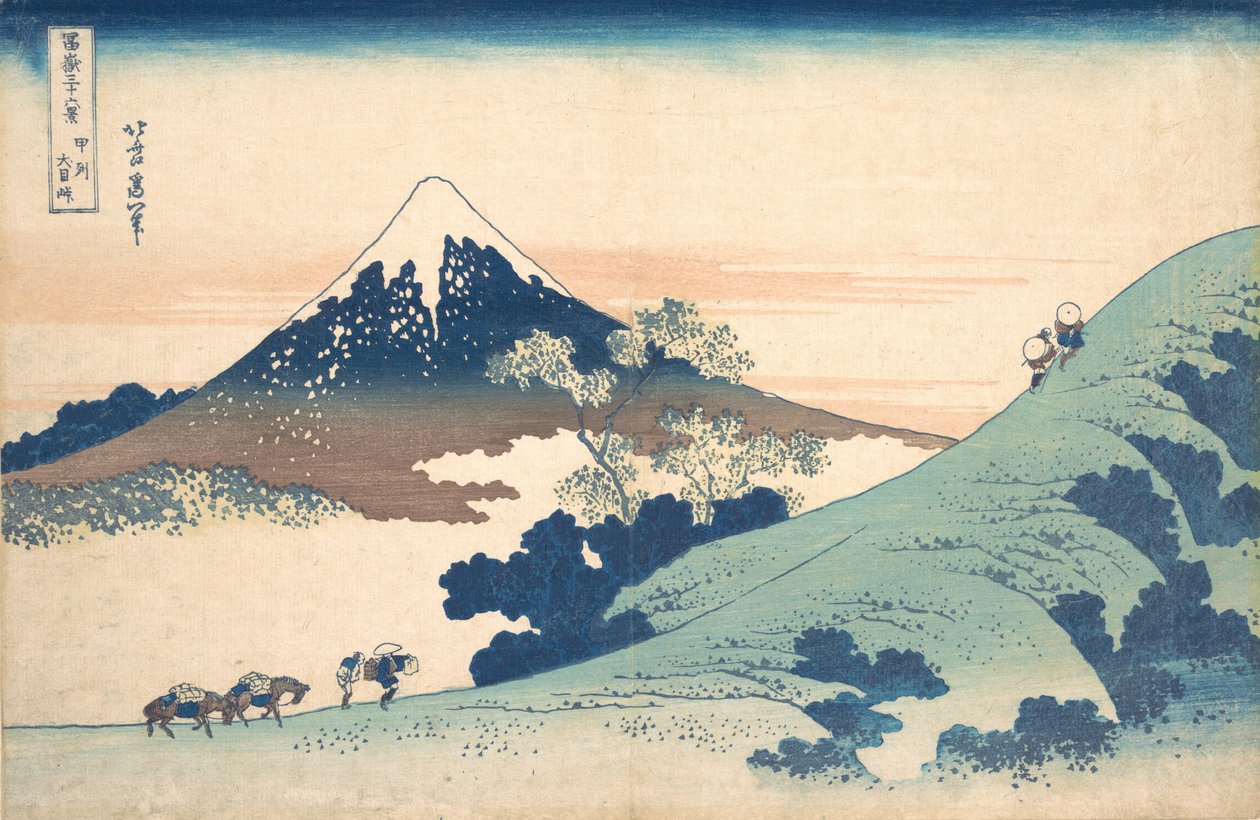 Fuji fra Inume Pass. af Katsushika Hokusai
