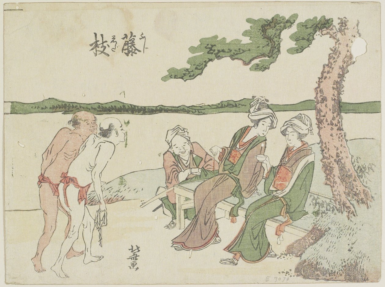 Fujieda, 1799-1802 af Katsushika Hokusai