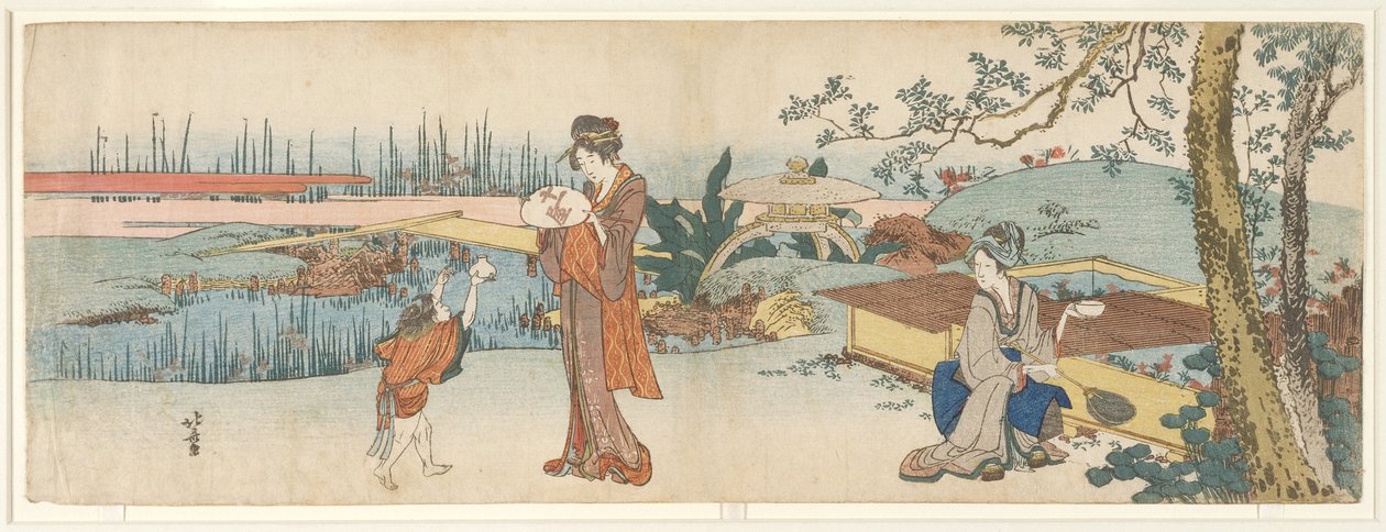 Guldfiskforhandler af Katsushika Hokusai