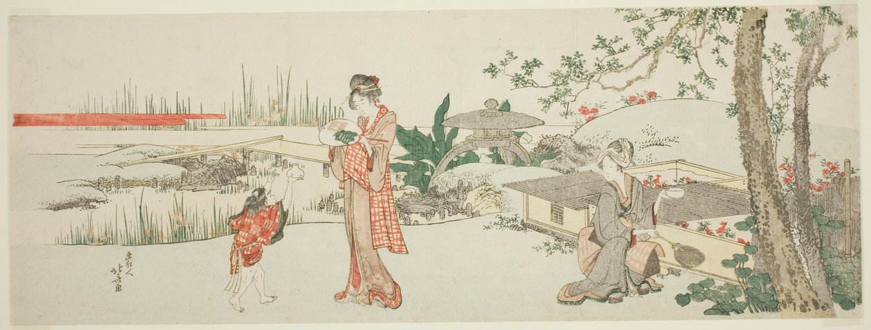 Sælger af guldfisk af Katsushika Hokusai