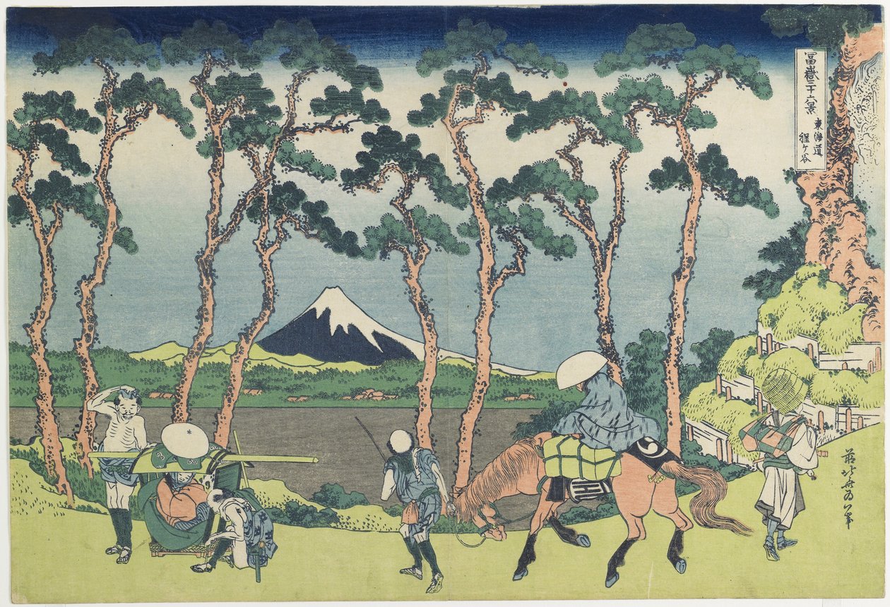 Hogaya Onteto_Kaido_Roa d, 1831-1834 af Katsushika Hokusai