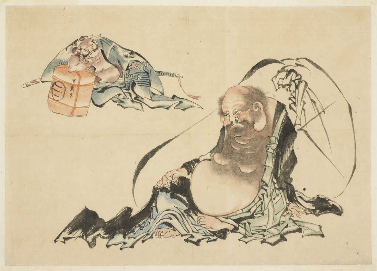 Hotei plan d Asahina Sabrole c person g (Too) s hus t che s) af Katsushika Hokusai