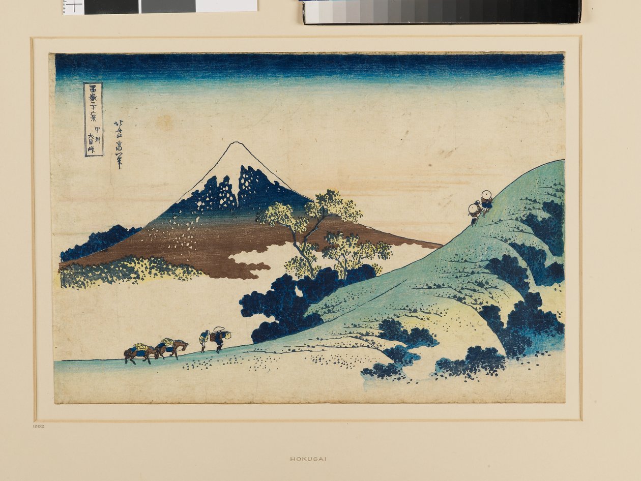 Inume-passet i Kai-provinsen af Katsushika Hokusai