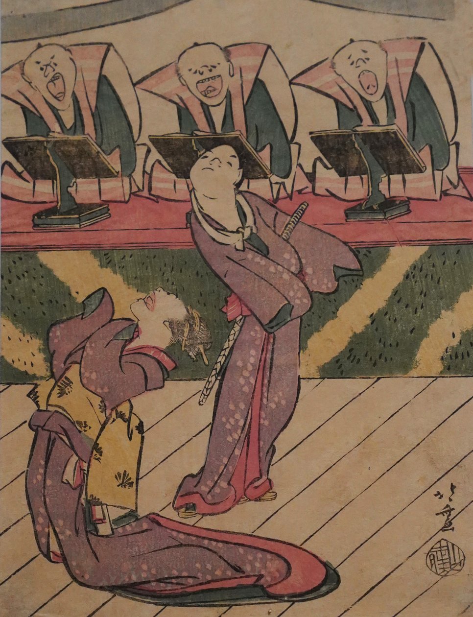 Kabuki-scenen, ca. 1811-13 (tryk) af Katsushika Hokusai