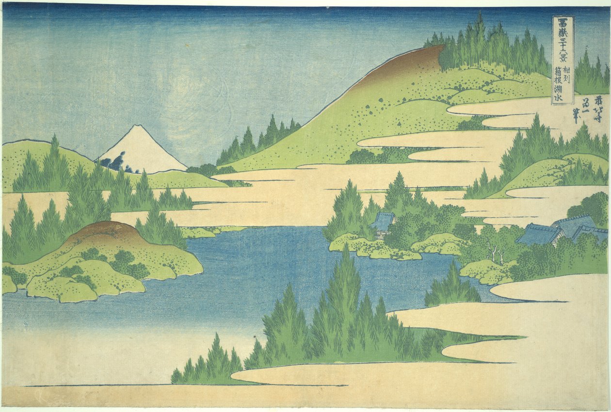 Lake Hakone i Segami-provinsen, fra serien Thirty-six Views of Mount Fuji af Katsushika Hokusai