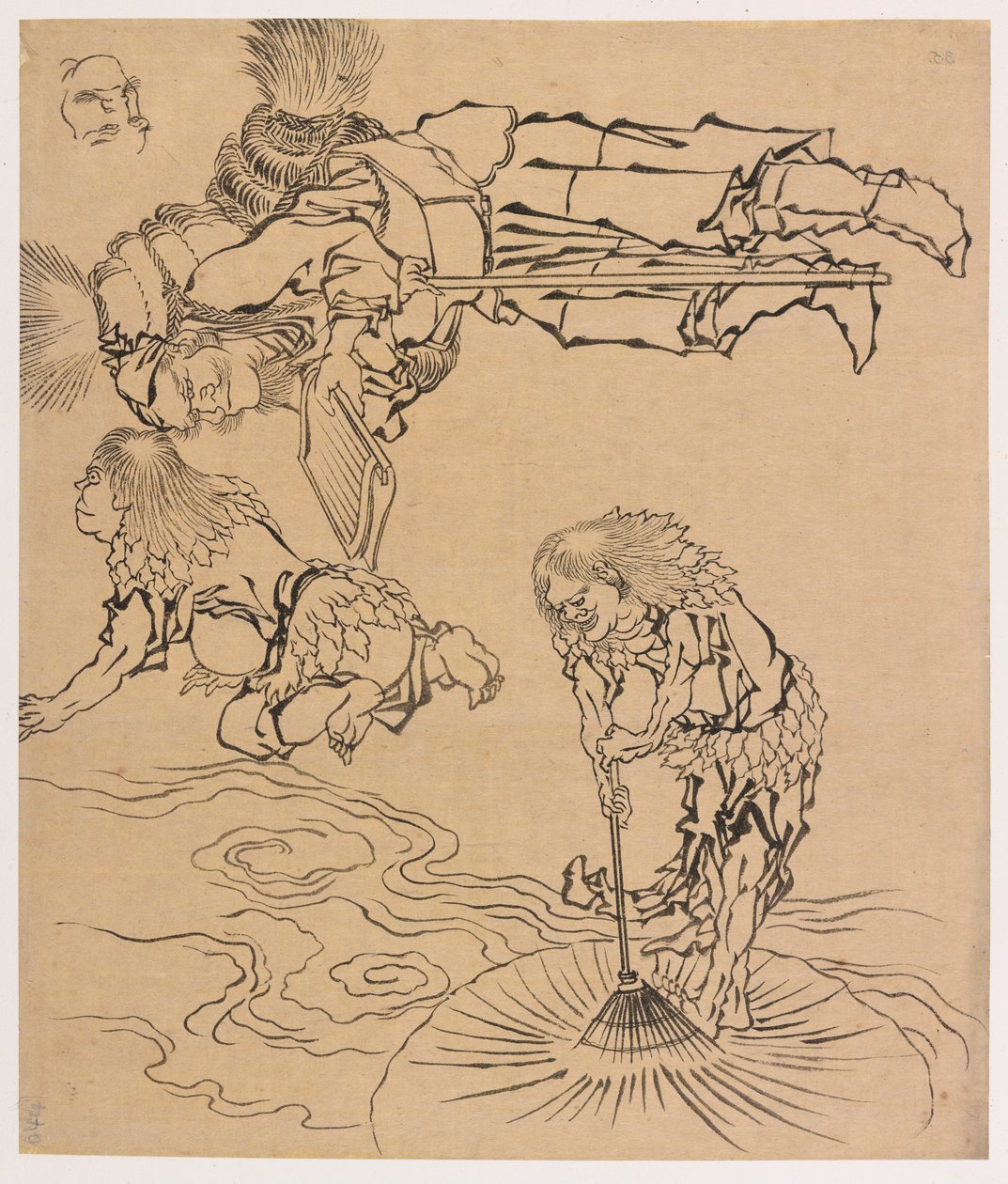 Legendariske væsener, slutningen af det 18.-begyndelsen af det 19. århundrede. af Katsushika Hokusai