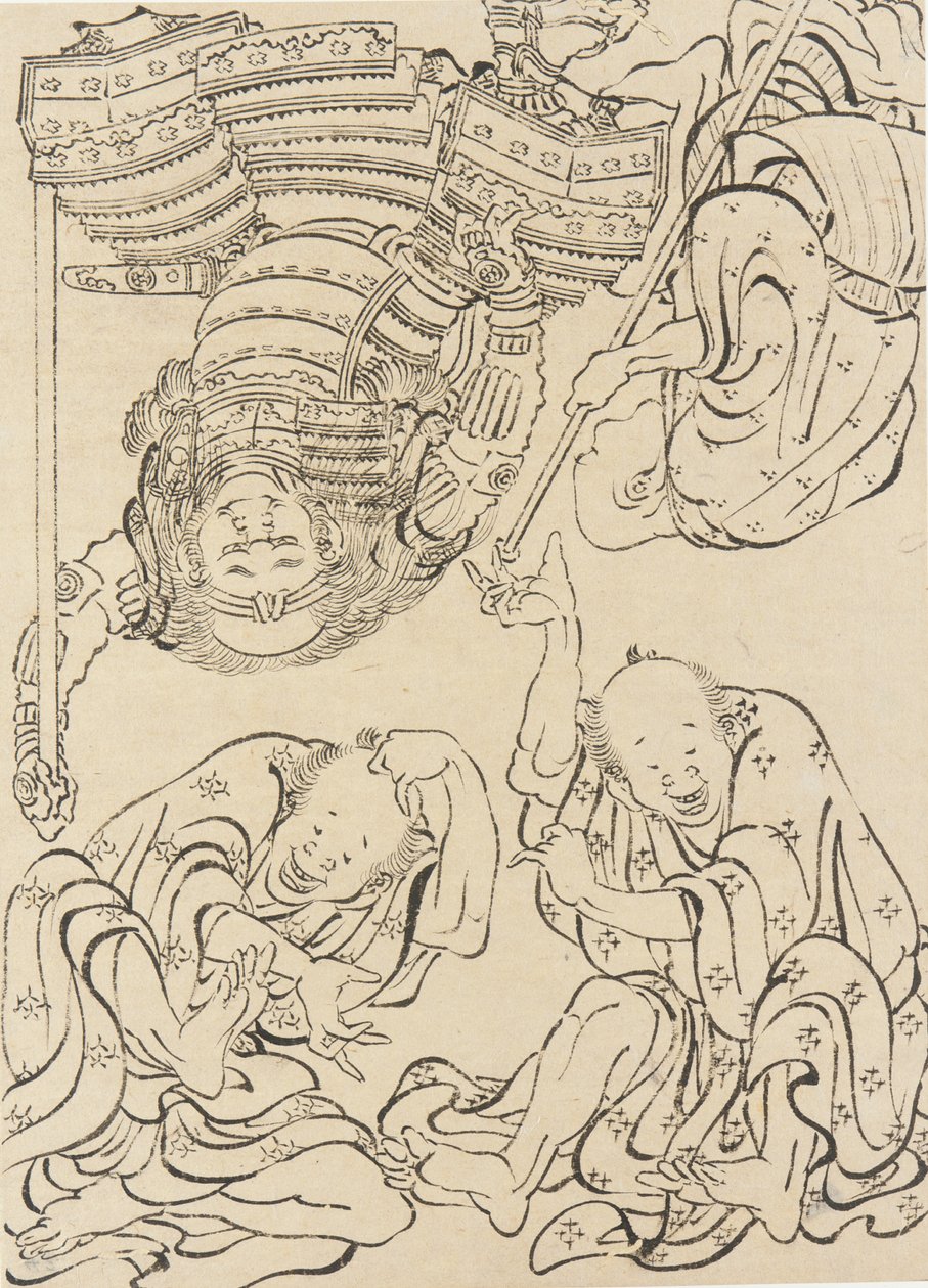 Diverse figurer, slutningen af 1700-begyndelsen af 1800-tallet. af Katsushika Hokusai