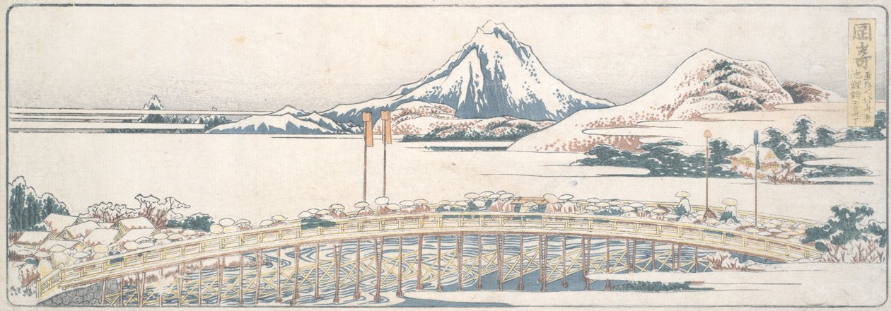 Okazaki, fra serien »53 motiver af forårets glæder« af Katsushika Hokusai