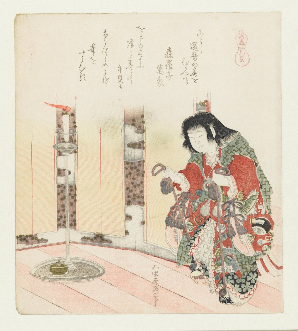 hesteskal Umagai (titel på objekt) En serie med heste (serietitel) Umazukushi (serietitel på objekt) af Katsushika Hokusai