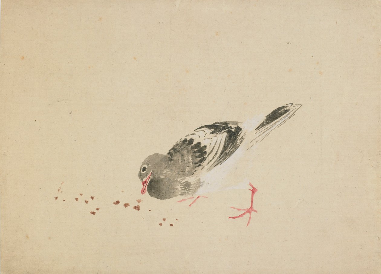 Due, slutningen af det 18.-begyndelsen af det 19. århundrede. af Katsushika Hokusai