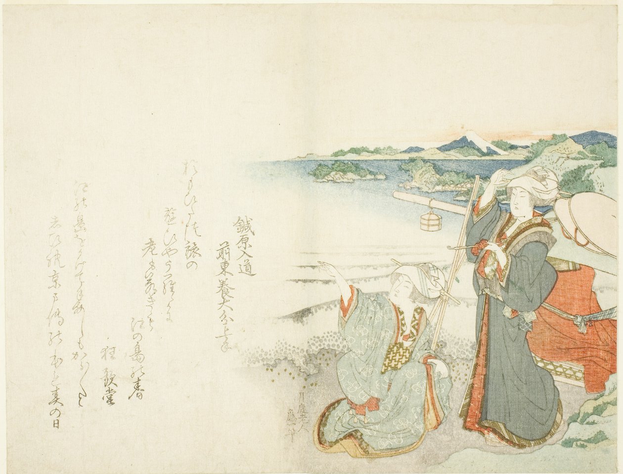 Dag lg Rimage og Enoshima af Katsushika Hokusai