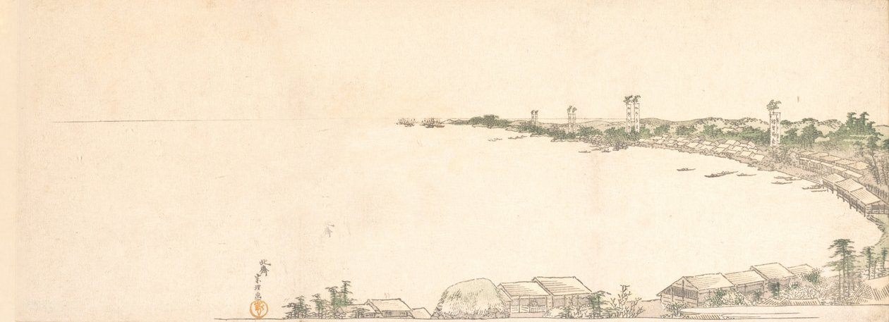 Tryk, ca. 1801. af Katsushika Hokusai