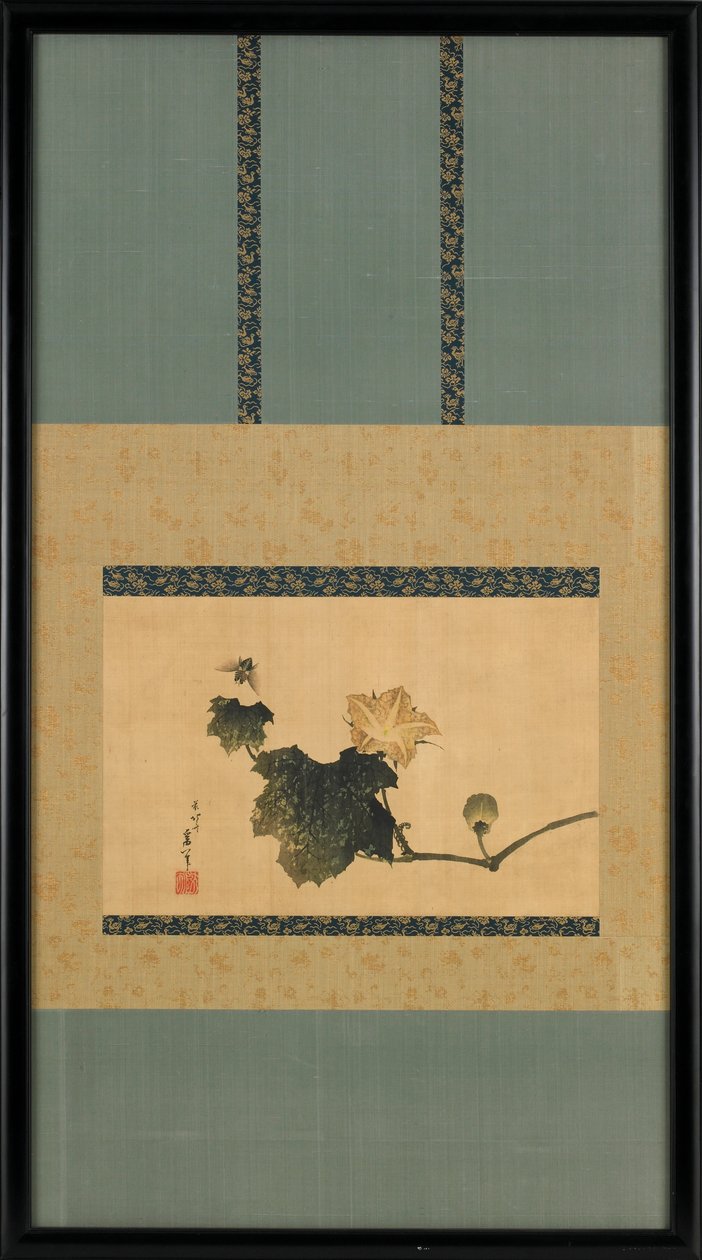 Græskarvin og hesteflue, ca. 1825-1833. af Katsushika Hokusai