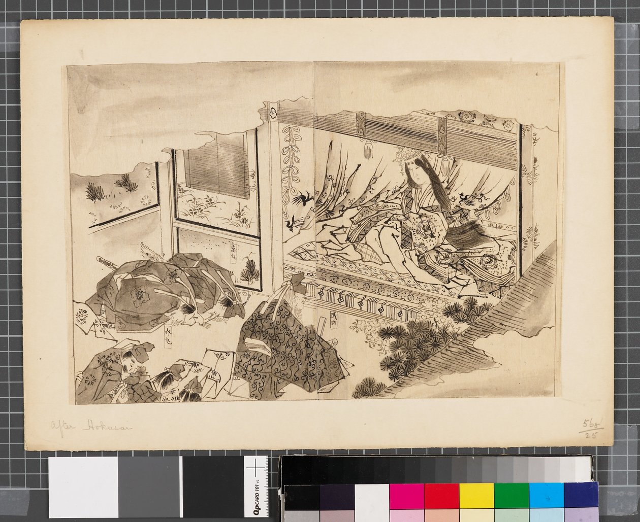 Scener fra krigen mellem Japan og Korea, slutningen af det 18. og første halvdel af det 19. århundrede (blæk og lavering på papir) af Katsushika Hokusai