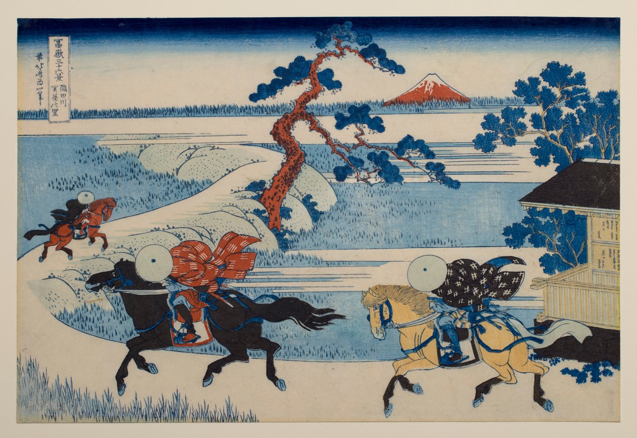 Landsbyen Sekiya ved Sumida-floden, fra serien »De 36 udsigter over Fuji-bjerget« af Katsushika Hokusai